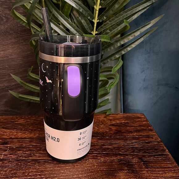 Stanley Halloween 20oz H2.0 Flowstate Quencher Tumbler in Spellcast Black. NWT! - Picture 8 of 10